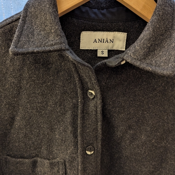 Anian Modern Melton Shirt Jacket - Picture 3 of 8